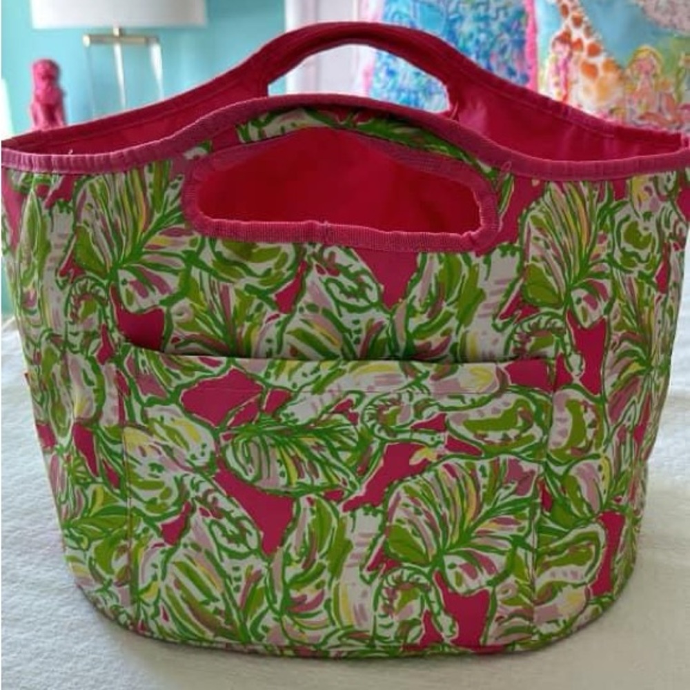 Lilly Pulitzer bucket cooler bag elephant ears print